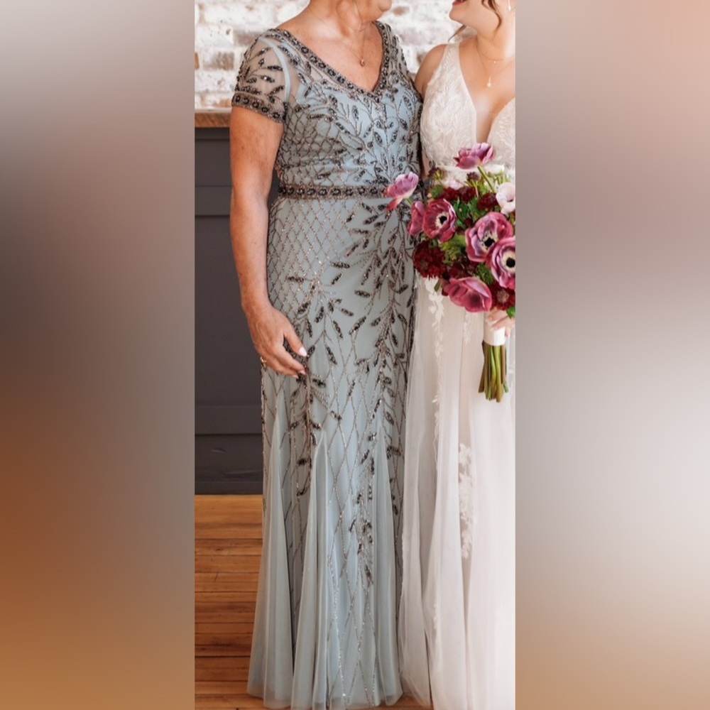 Oleg Cassini Beaded Mother of the Bride Dress